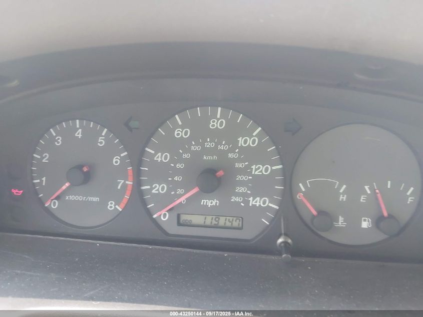 2002 Mazda 626 Lx VIN: 1YVGF22C025307135 Lot: 43250144