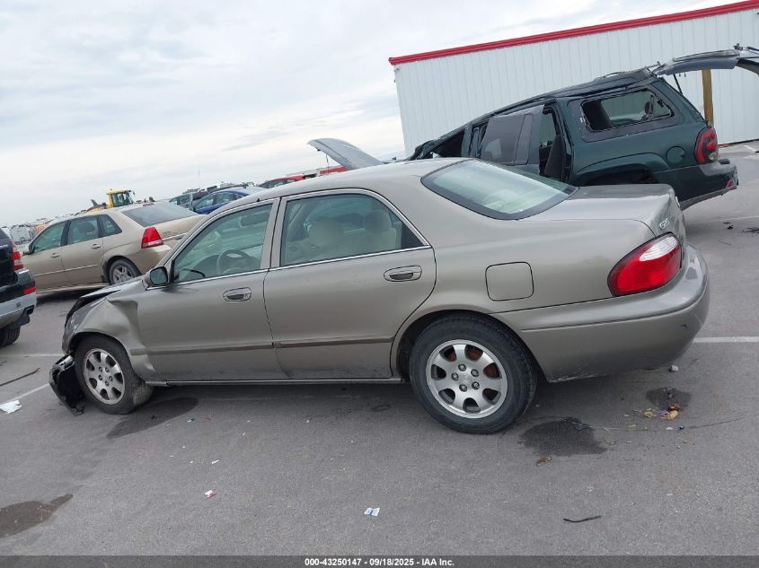 2002 Mazda 626 Lx VIN: 1YVGF22C025301173 Lot: 43250147