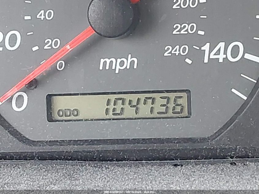 2002 Mazda 626 Lx VIN: 1YVGF22C025301173 Lot: 43250147