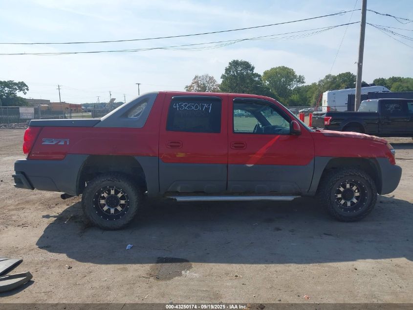 2002 Chevrolet Avalanche 1500 VIN: 3GNEK13T32G177241 Lot: 43250174