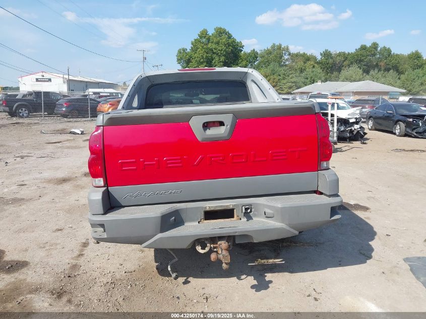 2002 Chevrolet Avalanche 1500 VIN: 3GNEK13T32G177241 Lot: 43250174