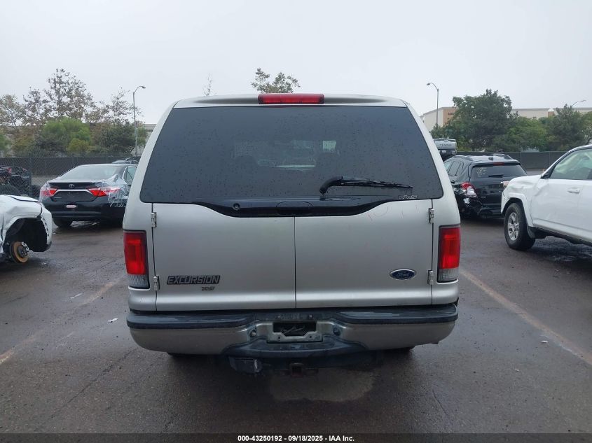 2004 Ford Excursion Xls/Xlt VIN: 1FMNU41L04EB33873 Lot: 43250192