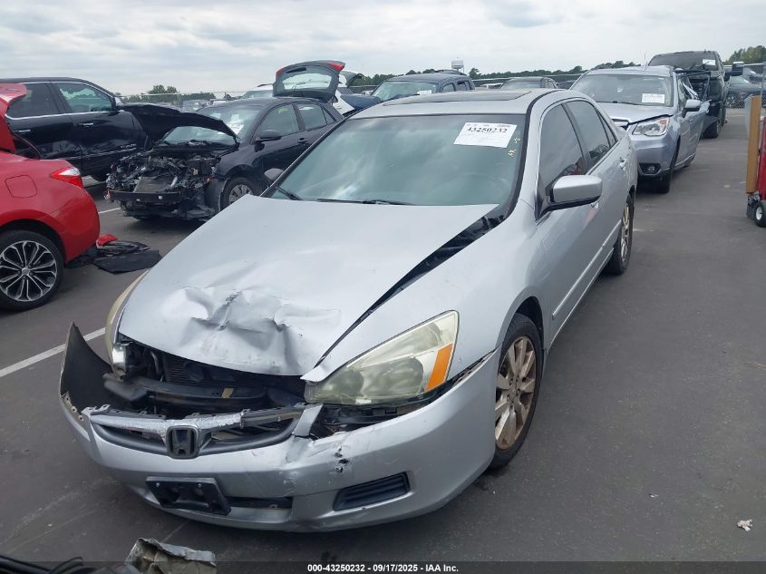 2006 Honda Accord Sdn Ex-L V6 VIN: 1HGCM66596A067921 Lot: 43250232