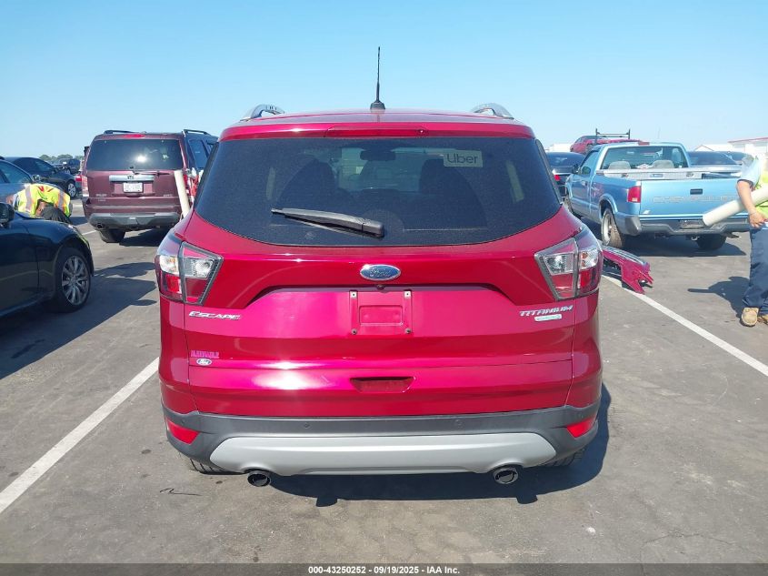 2017 Ford Escape Titanium VIN: 1FMCU0JD6HUA09224 Lot: 43250252