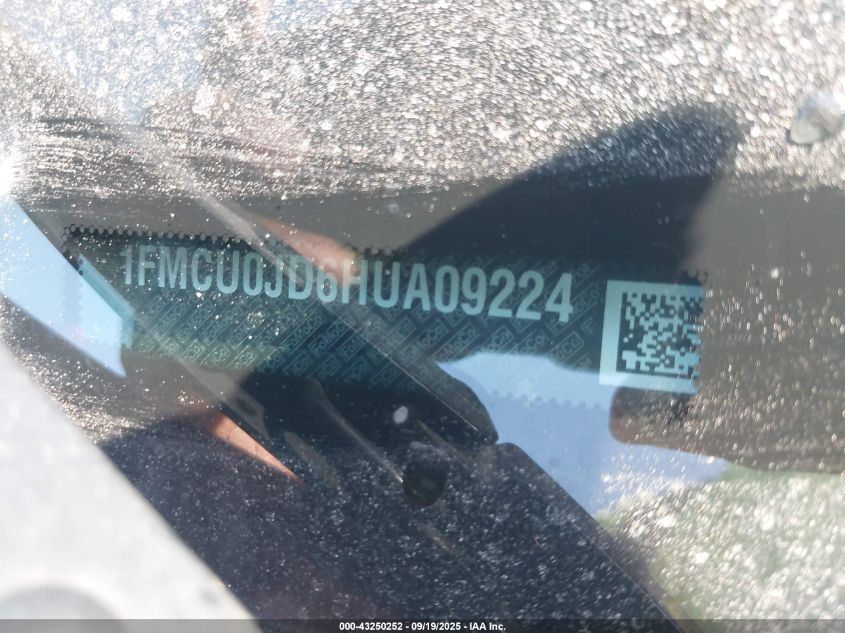 2017 Ford Escape Titanium VIN: 1FMCU0JD6HUA09224 Lot: 43250252