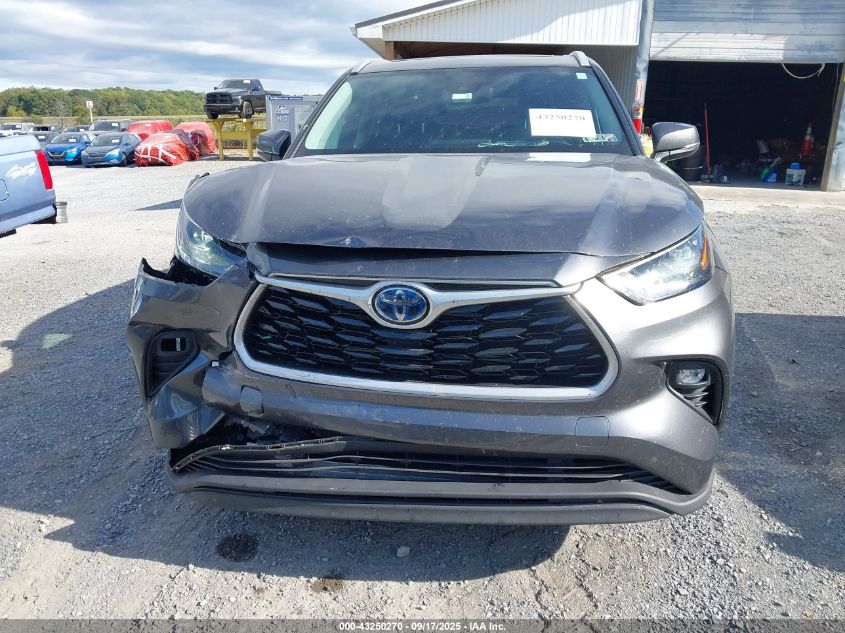 2023 Toyota Highlander Hybrid Xle VIN: 5TDKBRCH9PS124056 Lot: 43250270