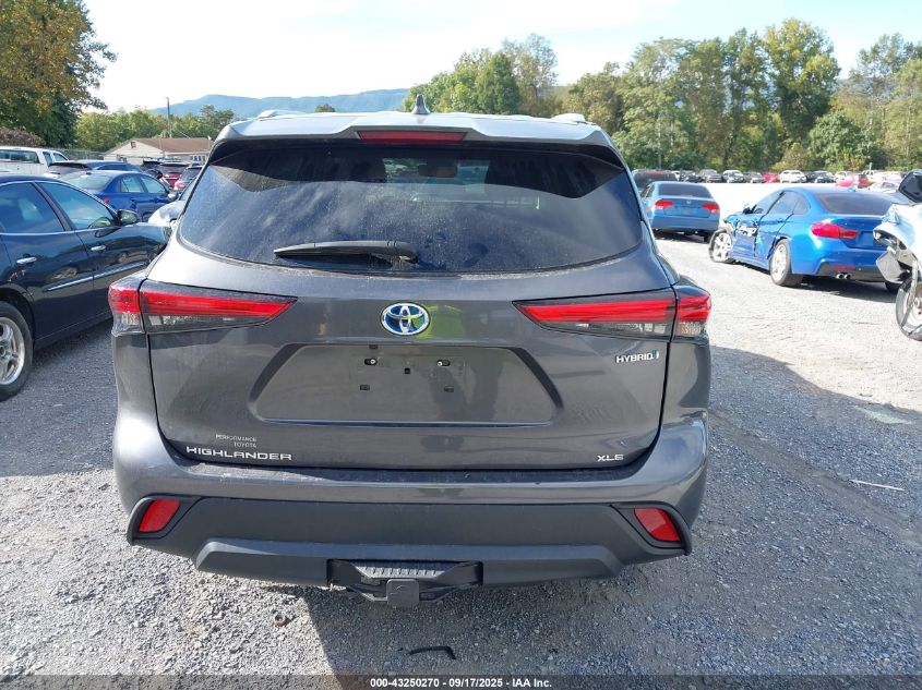2023 Toyota Highlander Hybrid Xle VIN: 5TDKBRCH9PS124056 Lot: 43250270