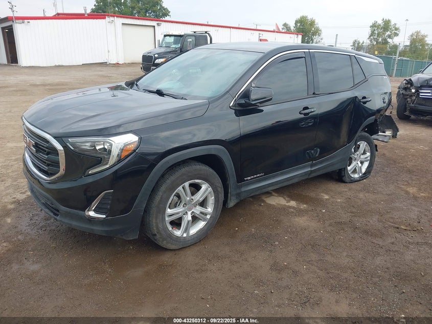 2018 Gmc Terrain 1.5 Sle Black Lot 111043250312 Vin 3GKALTEV5JL388062
