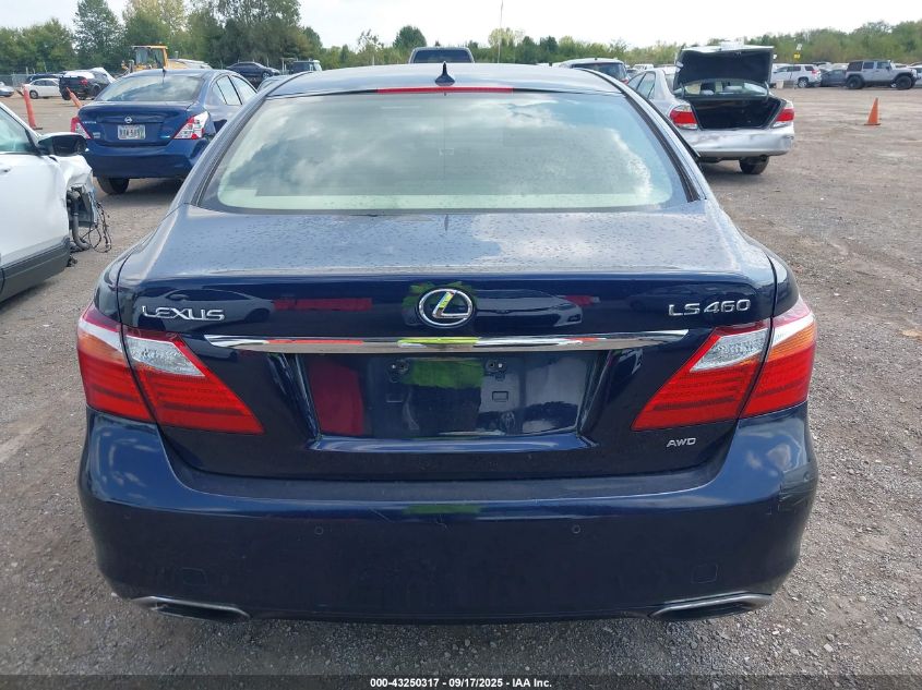 2010 Lexus Ls 460 VIN: JTHCL5EF6A5006581 Lot: 43250317