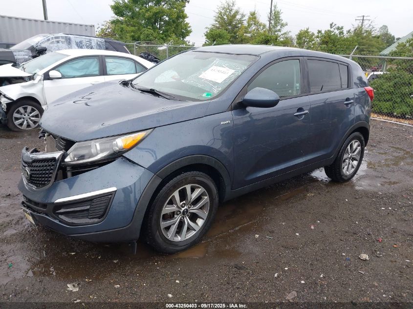 2016 Kia Sportage Lx VIN: KNDPBCAC0G7822317 Lot: 43250403