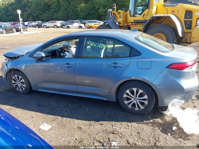 2022 Toyota Corolla Hybrid Le VIN: JTDEAMDE7N3013284 Lot: 43250459