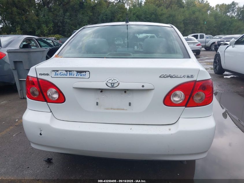 2005 Toyota Corolla Le VIN: 1NXBR32E25Z406379 Lot: 43250495