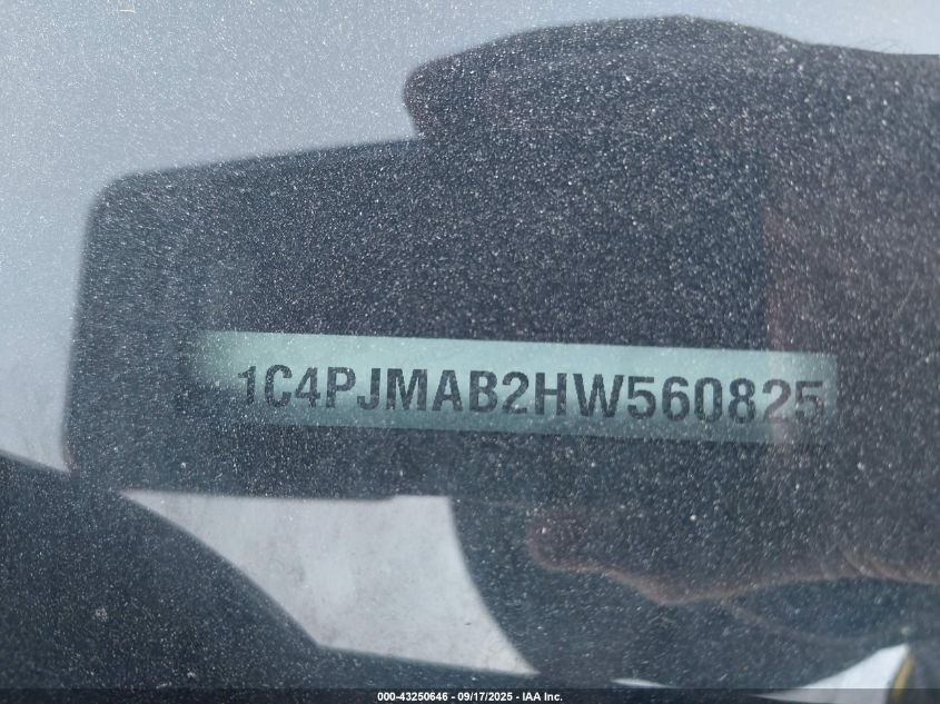 2017 Jeep Cherokee Altitude 4X4 VIN: 1C4PJMAB2HW560825 Lot: 43250646