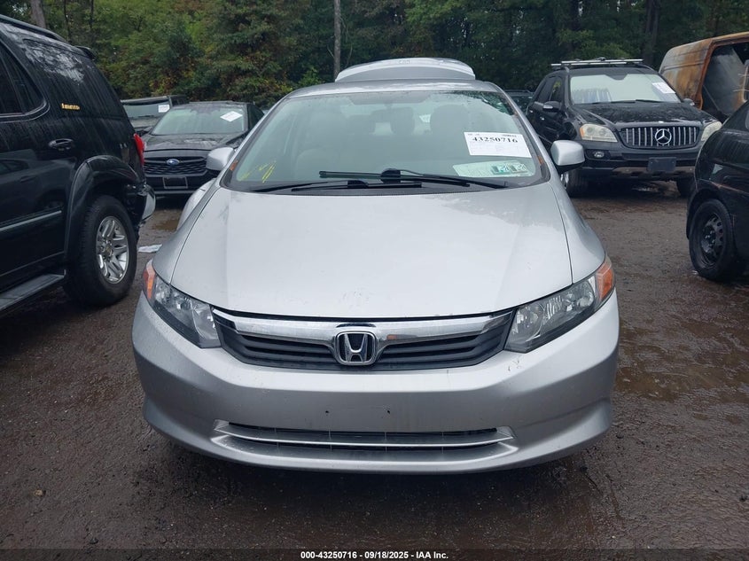 2012 Honda Civic Lx VIN: 19XFB2F54CE382709 Lot: 43250716