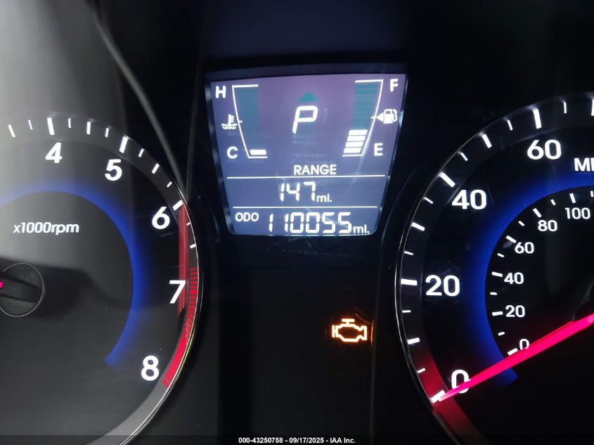 2012 Hyundai Accent Se VIN: KMHCU5AEXCU053046 Lot: 43250758