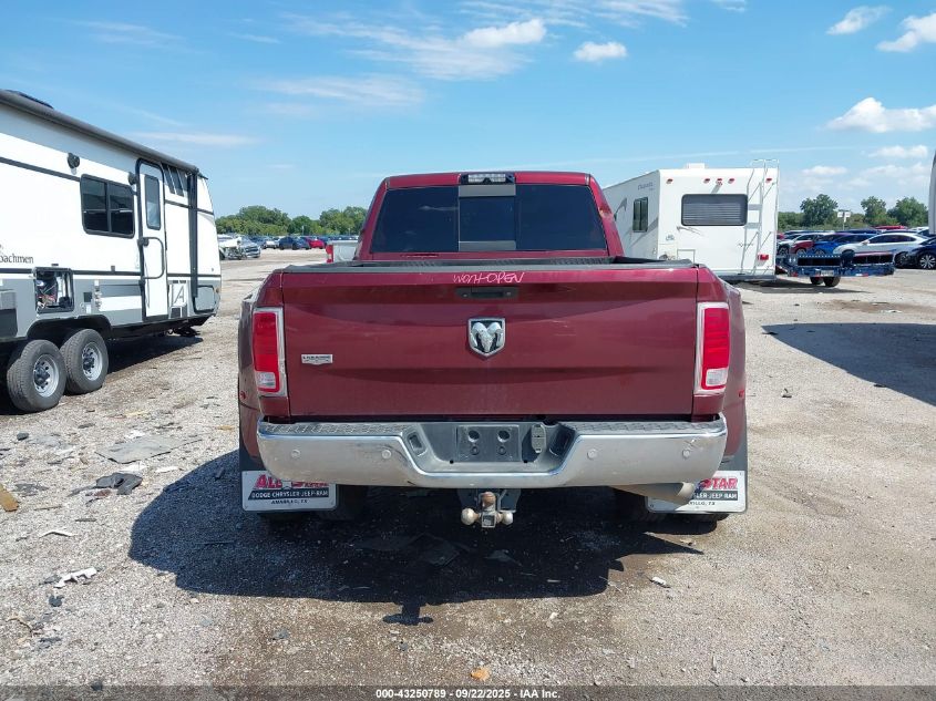 2018 Ram 3500 Laramie 4X4 6'4 Box VIN: 3C63RRMLXJG200772 Lot: 43250789