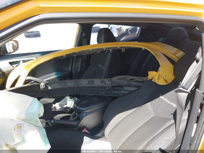 2017 Hyundai Veloster VIN: KMHTC6AD9HU308325 Lot: 43250817