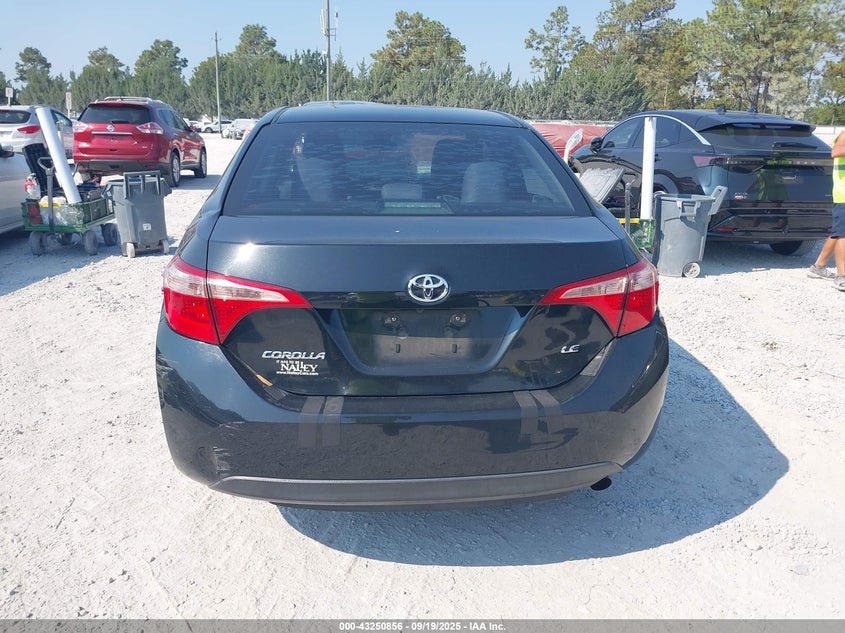 2017 Toyota Corolla Le VIN: 5YFBURHE6HP734385 Lot: 43250856