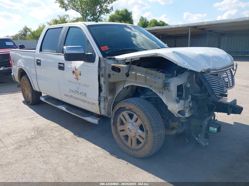 2008 Ford F-150 60Th Anniversary/Fx2/King Ranch/Lariat/Xlt white truck flexible 1FTPW12V18FB22659 photo #1