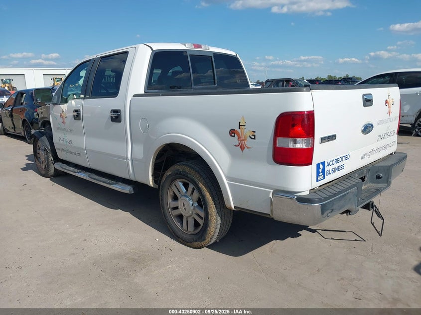 2008 Ford F-150 60Th Anniversary/Fx2/King Ranch/Lariat/Xlt white truck flexible 1FTPW12V18FB22659 photo #4