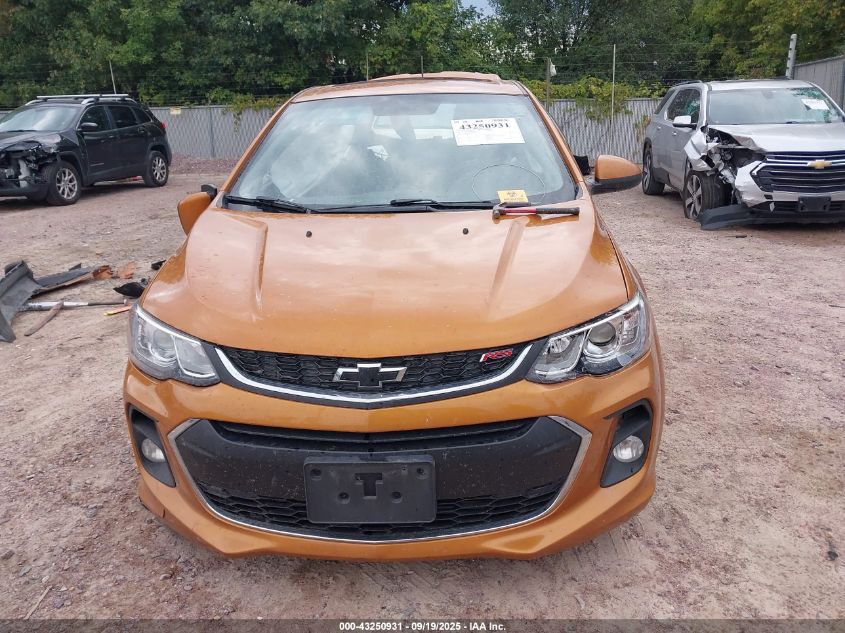 2019 Chevrolet Sonic Lt Auto VIN: 1G1JD6SBXK4117812 Lot: 43250931