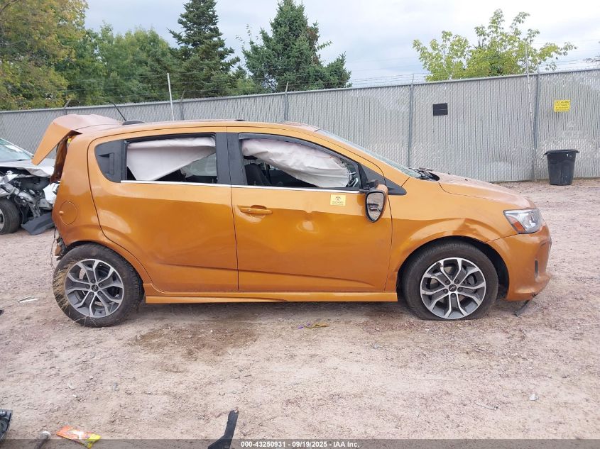 2019 Chevrolet Sonic Lt Auto VIN: 1G1JD6SBXK4117812 Lot: 43250931