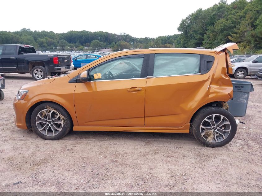 2019 Chevrolet Sonic Lt Auto VIN: 1G1JD6SBXK4117812 Lot: 43250931