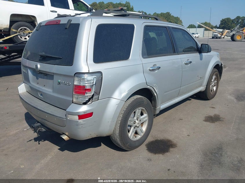 Vin: 4m2cn2k32akj15619, lot: 43745581, mercury mariner hybrid 20104