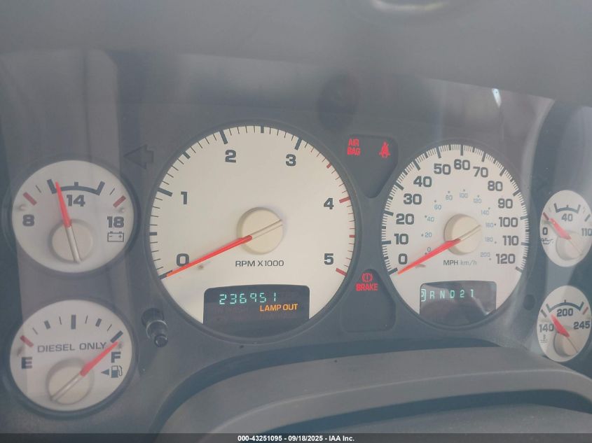 2005 Dodge Ram 2500 Slt/Laramie VIN: 3D7KS28C25G762462 Lot: 43251095