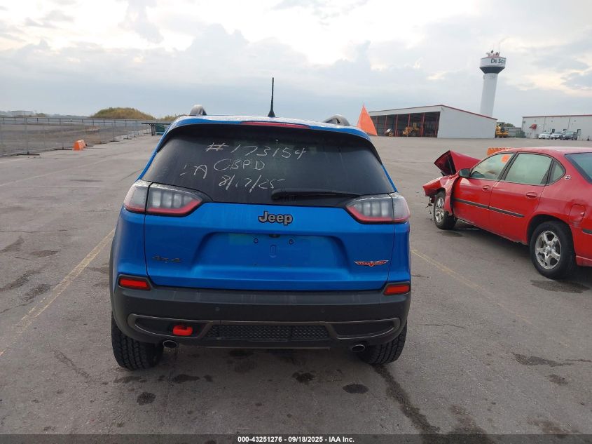 2019 Jeep Cherokee Trailhawk 4X4 VIN: 1C4PJMBX6KD153846 Lot: 43251276