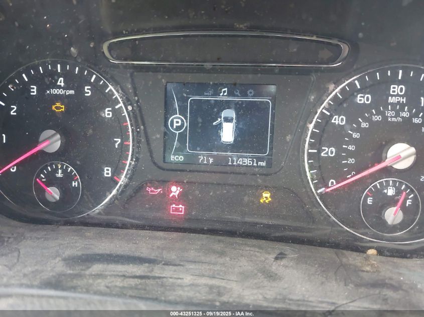 2017 Kia Sorento 2.4L Lx VIN: 5XYPGDA37HG254238 Lot: 43251325