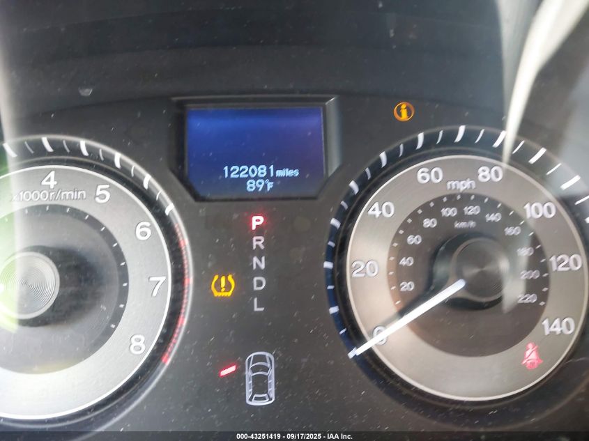 2012 Honda Odyssey Touring/Touring Elite VIN: 5FNRL5H90CB004277 Lot: 43251419