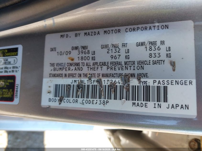 2010 Mazda Mazda3 I Sport VIN: JM1BL1SF9A1226430 Lot: 43251475