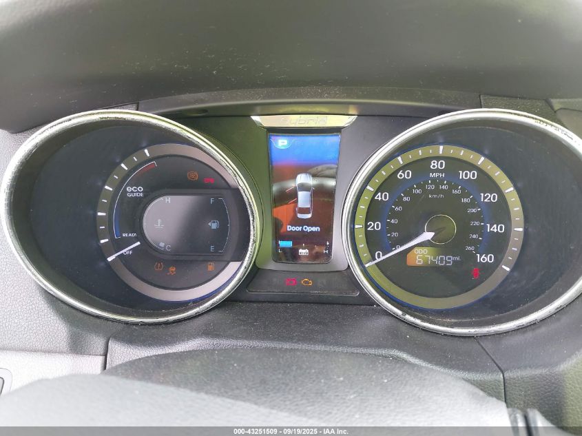 2013 Hyundai Sonata Hybrid Limited VIN: KMHEC4A48DA086594 Lot: 43251509