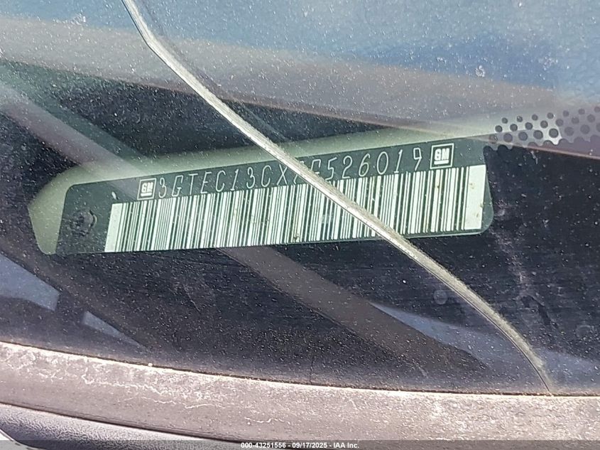 2007 GMC Sierra 1500 Sle1 VIN: 3GTEC13CX7G526019 Lot: 43251556