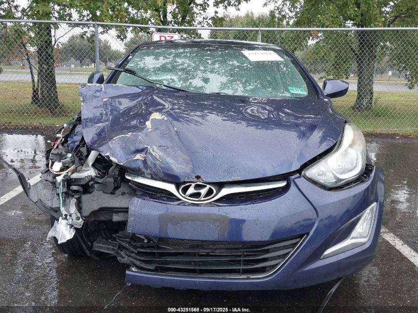 2014 Hyundai Elantra Se VIN: 5NPDH4AE7EH477384 Lot: 43251568