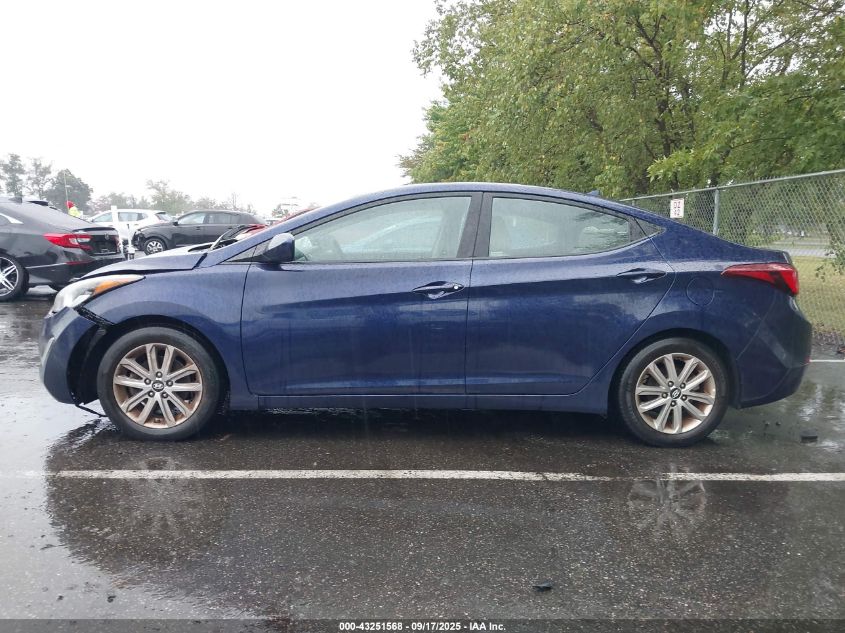 2014 Hyundai Elantra Se VIN: 5NPDH4AE7EH477384 Lot: 43251568
