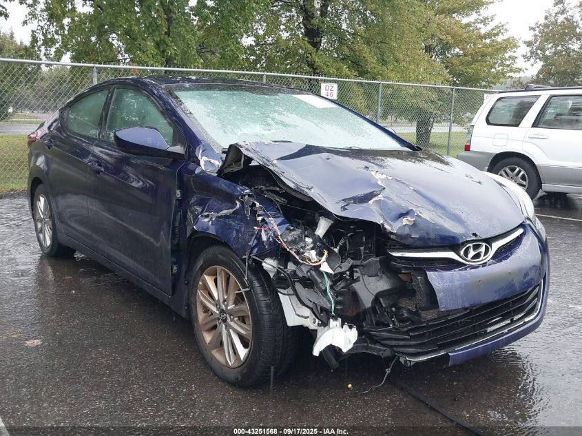 2014 Hyundai Elantra Se VIN: 5NPDH4AE7EH477384 Lot: 43251568