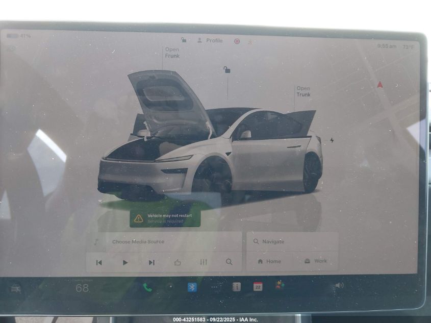 2026 Tesla Model Y Long Range Dual Motor All-Wheel Drive VIN: 7SAYGDED4TF374833 Lot: 43251583