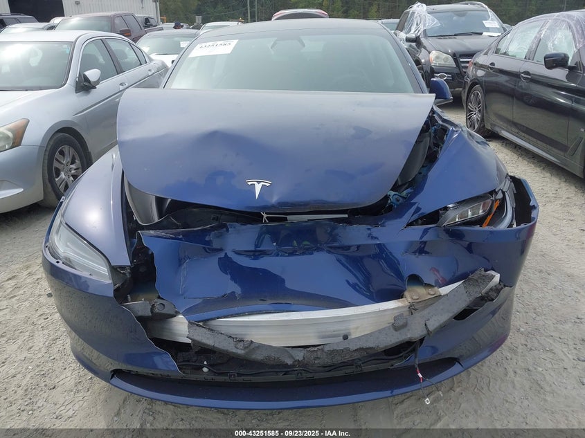 2025 Tesla Model 3 Long Range Rear-Wheel Drive VIN: 5YJ3E1EA4SF878413 Lot: 43251585