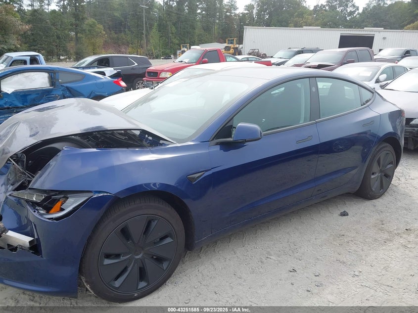 2025 Tesla Model 3 Long Range Rear-Wheel Drive VIN: 5YJ3E1EA4SF878413 Lot: 43251585