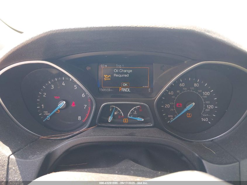 2017 Ford Focus Se VIN: 1FADP3F2XHL243225 Lot: 43251595