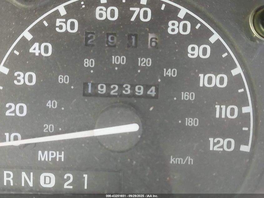 1997 Ford Explorer Eddie Bauer/Limited/Xl/Xlt VIN: 1FMDU34E1VZA94160 Lot: 43251651