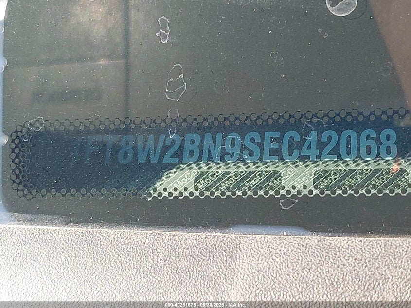 2025 Ford F-250 Xlt VIN: 1FT8W2BN9SEC42068 Lot: 43251675