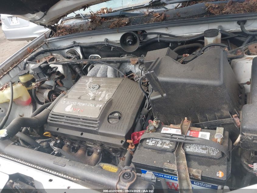 2001 Toyota Highlander V6 VIN: JTEHF21AX10011752 Lot: 43251690