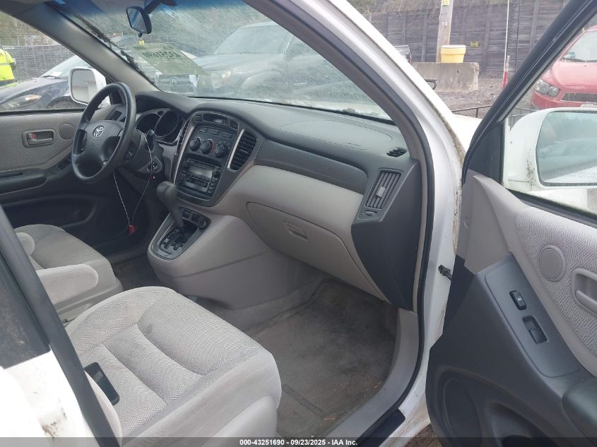 2001 Toyota Highlander V6 VIN: JTEHF21AX10011752 Lot: 43251690