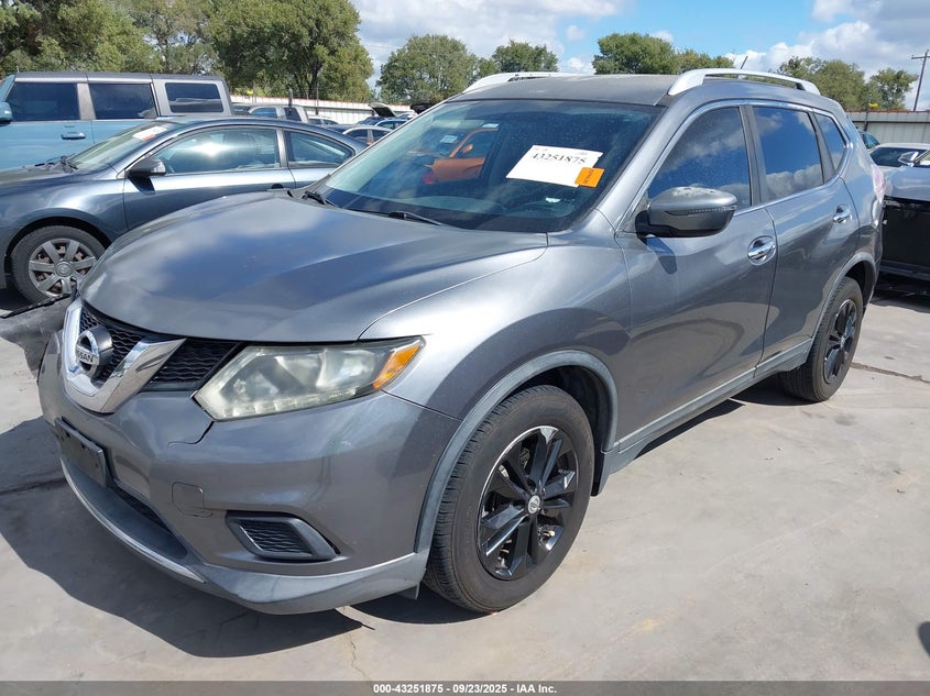 2016 NISSAN ROGUE SV - KNMAT2MT0GP666840