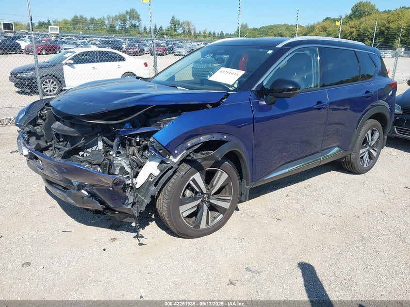 2023 Nissan Rogue Sl Intelligent Awd blue other gasoline JN8BT3CB6PW471158 photo #3