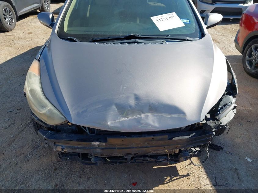 2012 Hyundai Elantra Gls VIN: 5NPDH4AE3CH092658 Lot: 43251992