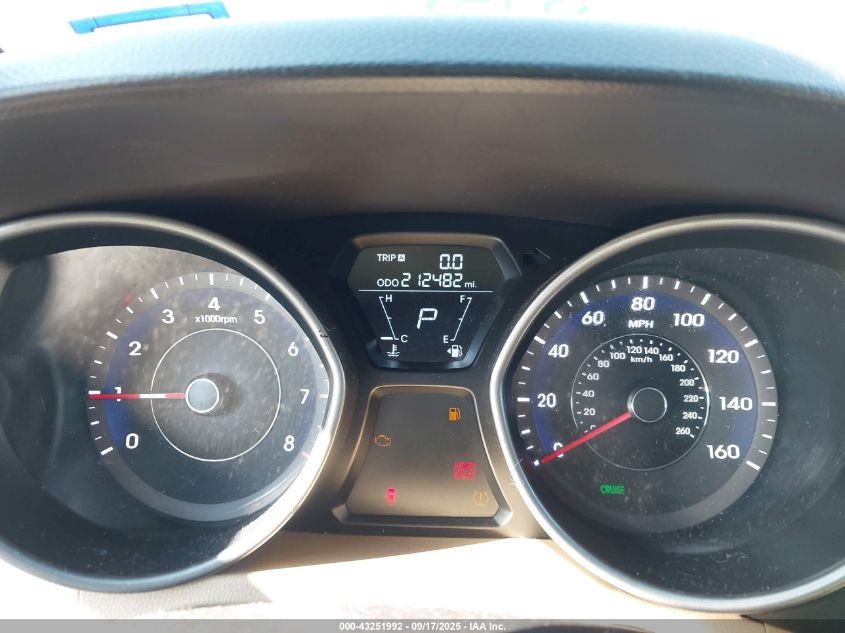 2012 Hyundai Elantra Gls VIN: 5NPDH4AE3CH092658 Lot: 43251992